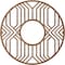 Ekena Millwork Empire Wood Fretwork Pierced Ceiling Medallion, Walnut, 38"OD x 13 7/8"ID x 1/4"T CMWP38X38X0250EPWA - alternate 4